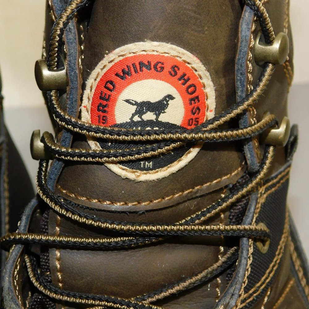 Red Wing Irish Setter Work Boot Lace Up ASTM F2892-11 EH Brown Size 9 - Picture 6 of 9